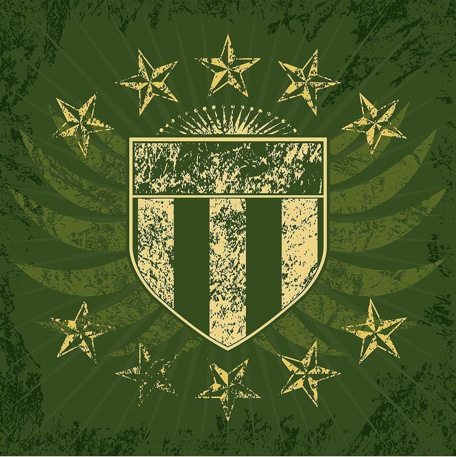 Green Grunge Shield