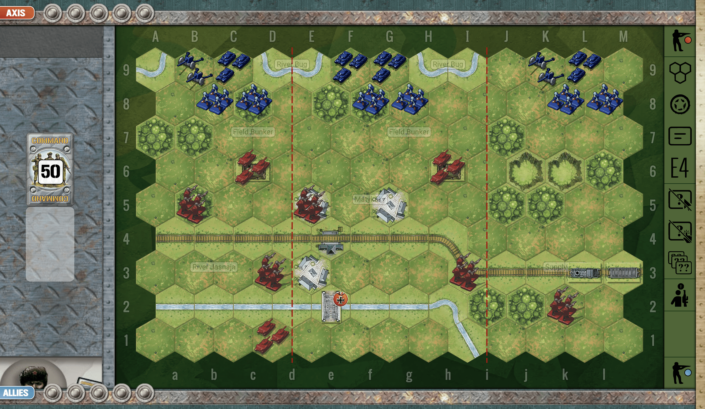 a memoir 44 game field