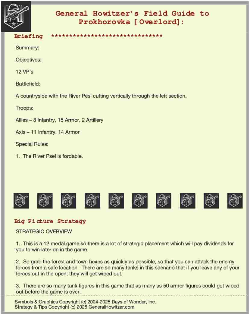 Scenario Field Guide: Prokorovka (Overlord) - Image 4