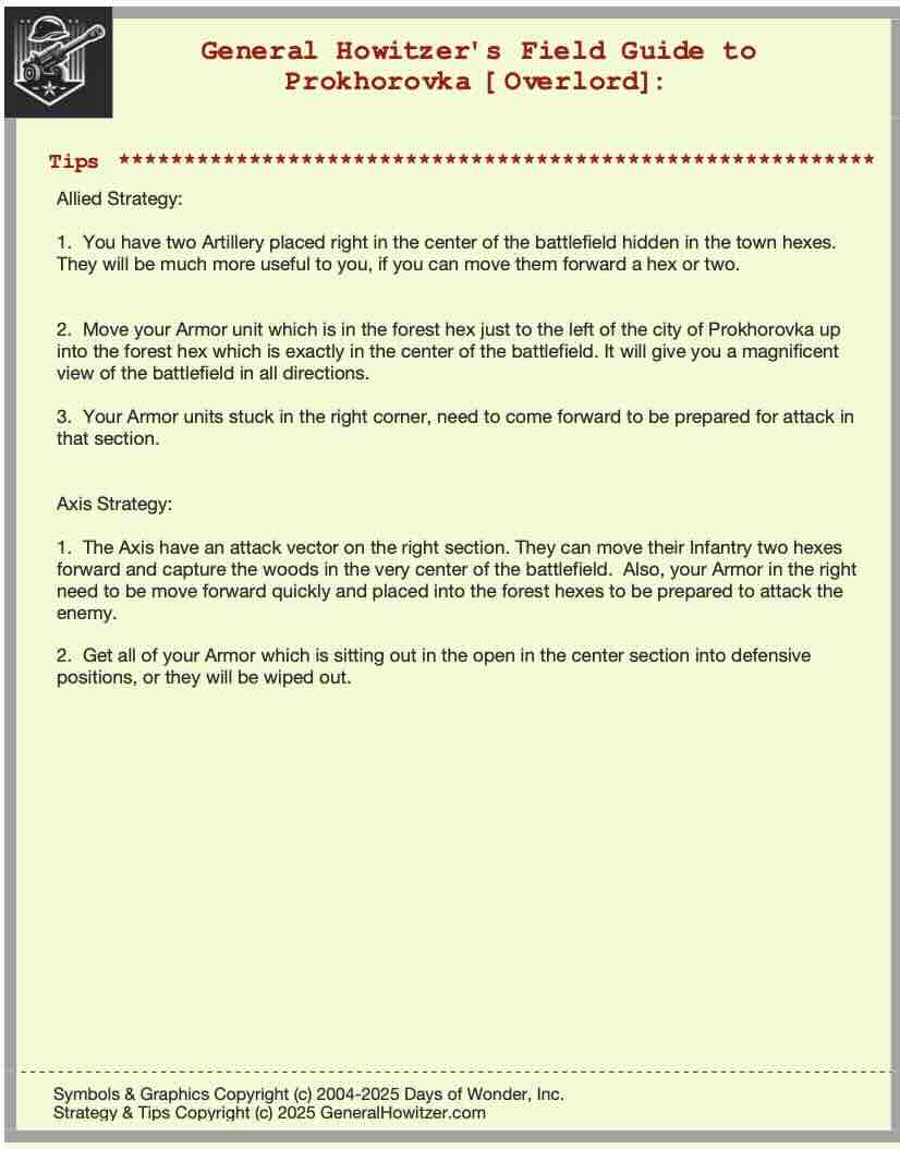 Scenario Field Guide: Prokorovka (Overlord) - Image 5