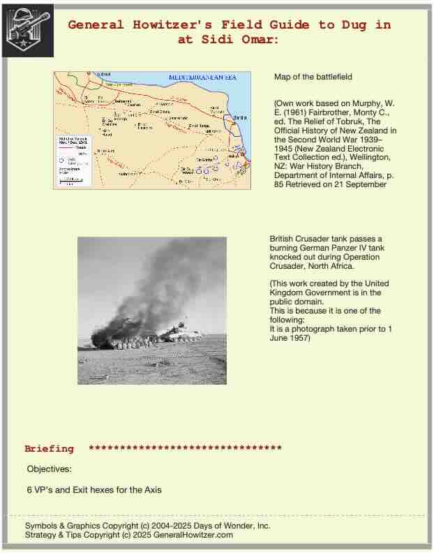 Scenario Field Guide: Dug in at Sidi Omar - Image 3